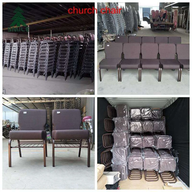 Wholesale heavy duty stacking interlocking church pulpit chairs for Sale