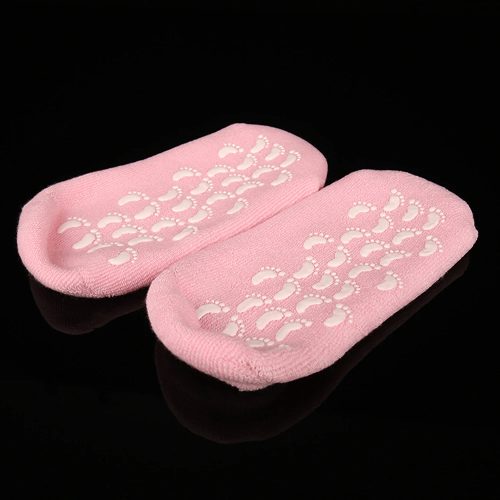 2017 увлажняющие красивые Лавандовые спа гелевые носки для ухода за кожей, против сухости и отшелушивания, лучшие здоровые цвета, эфирное масло для женщин