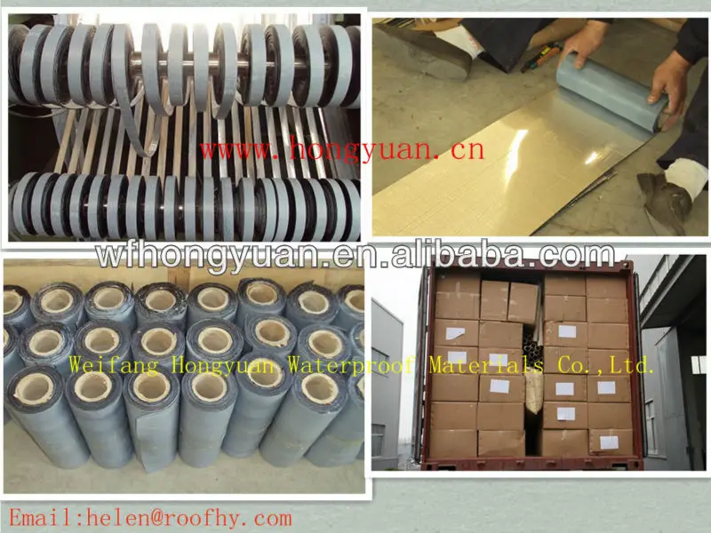 
self adhesive SBS waterproof membrane/self adhesive bitumen tape /PVC self adhesive underlayment 