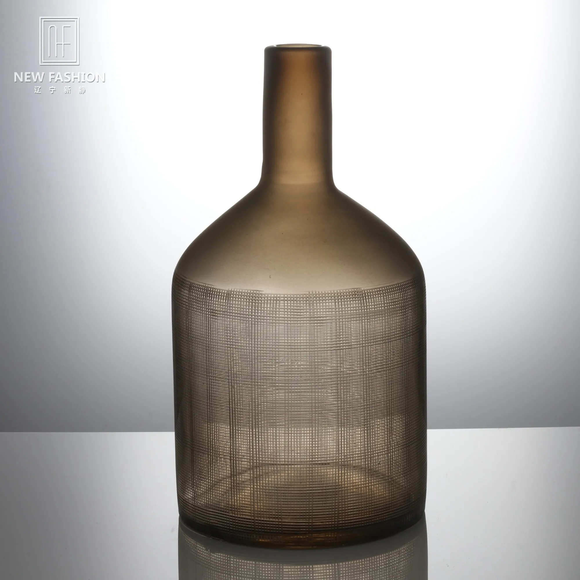  Домашний декор зеленая большая стеклянная ваза для цветов