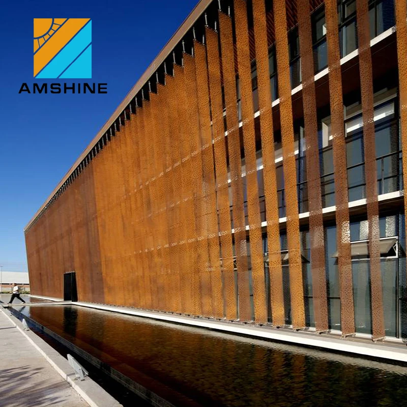 Vertical Opening Facade Design Exterior Aluminium Vertical Louver