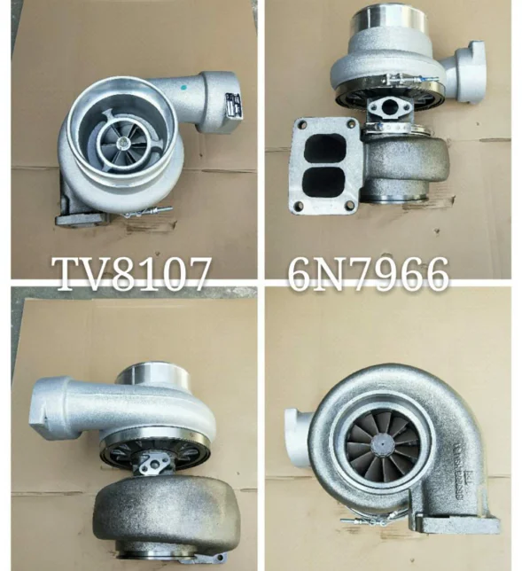 Turbocharger TV8107 408742-0007 6N7966 144-4568 1444568 for Caterpillar earth mover generator CAT 3412 engine
