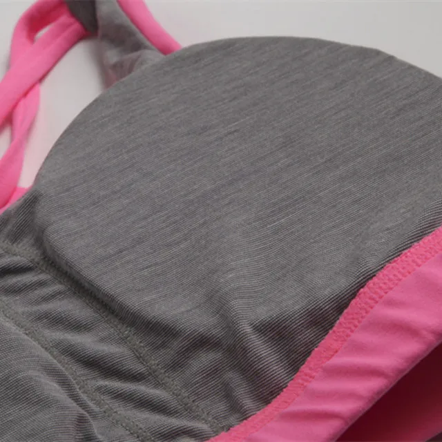 Оптовая продажа, пикантная женская спортивная одежда без рисунка, бюстгальтер для йоги с полной чашкой, недорогой бюстгальтер для тенниса