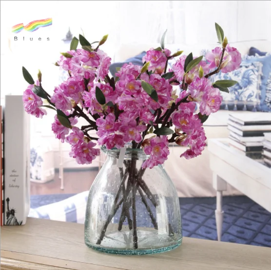 Artificial fake japanese cherry blossom tree branch for sell home wedding  decoration wholesale