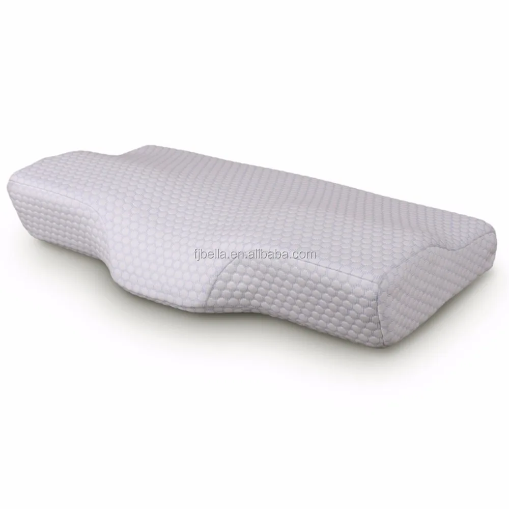 Contour folding healthy care neck shape sleep Memory Foam Pillows Shoulder Support Pillow Orthopedic Neck Pillow For Neck Pain