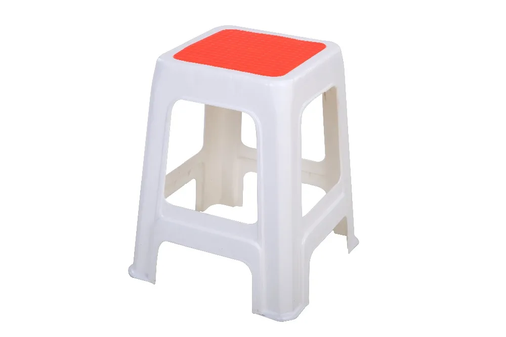 Hot Tall Outdoor Factory Hollow Design PP Plastic Stool Adult Strong Square Stool