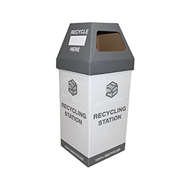 Paper Recycle Bin Cardboard Packaging Box Wholesale