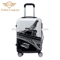 Elegant shape custom luggage factory made bag travel plastic luggage