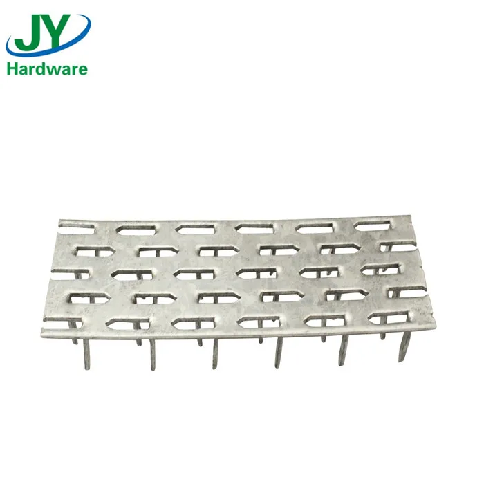 Galvanized roof trusses nail plate