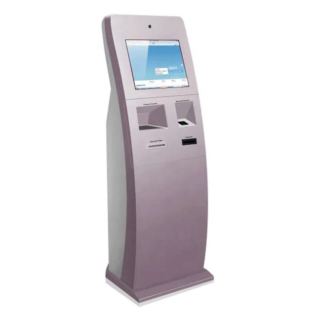 Multi function card dispenser kiosk with pass port scanning ,ID card scan, card issuing function