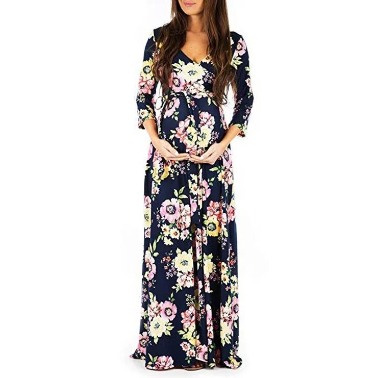 
Maternity Clothing Clothes Floral Gown Dresses For Photography Sexy Pregnancy Pregnant Maternity Photo Shoot Dresses Office Wear 