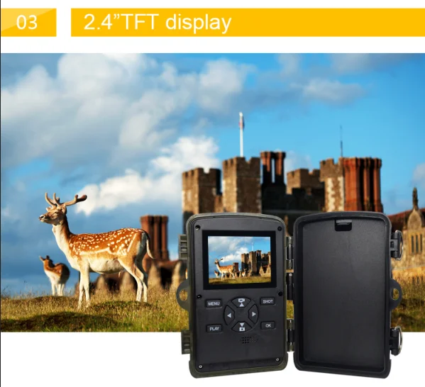 H885 OEM/ODM 2.4 inch LCD 21MP  night vision hunting trail camera 1080p HD scouting camera wildlife camera photo traps