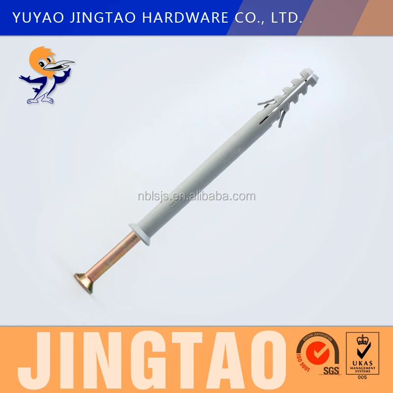 
Nylon Hammer Fixings Screws and Rawl Plug For Fixing Windows / Doors / Skirting 