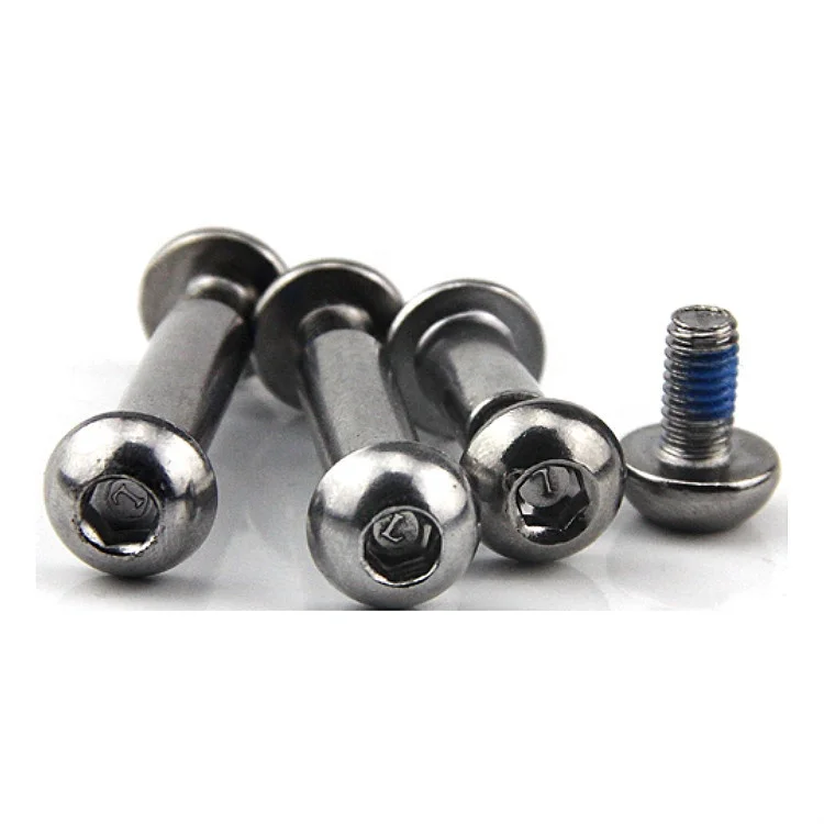 Semicircular Hexagon Pair Locking Male and Female Screw Inner Hexagon Rivets Hexagon Screws Female Butt Screws With Nylok