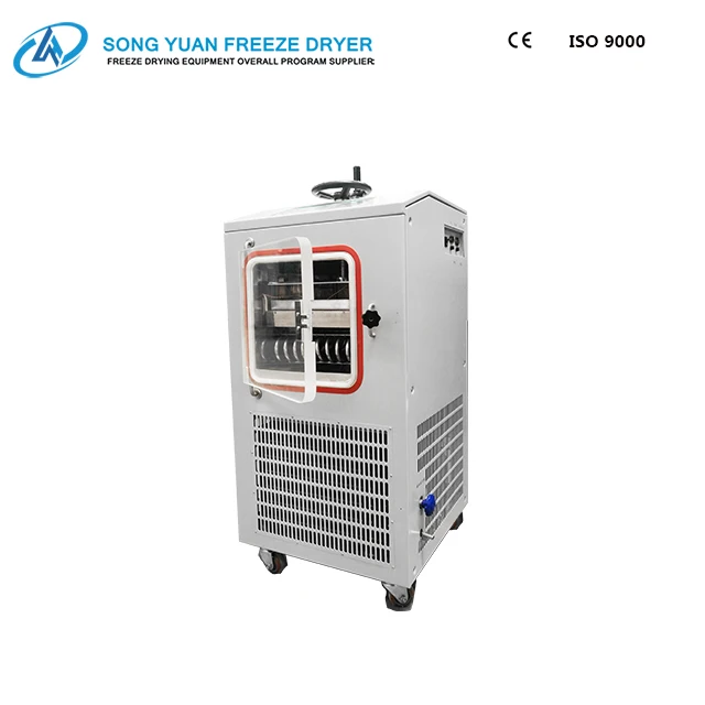 
freeze dryer for aloe vera electric heating suitable for fruit food medical / in-situ/Top Press LGJ-10FDY shelf freeze dryer 