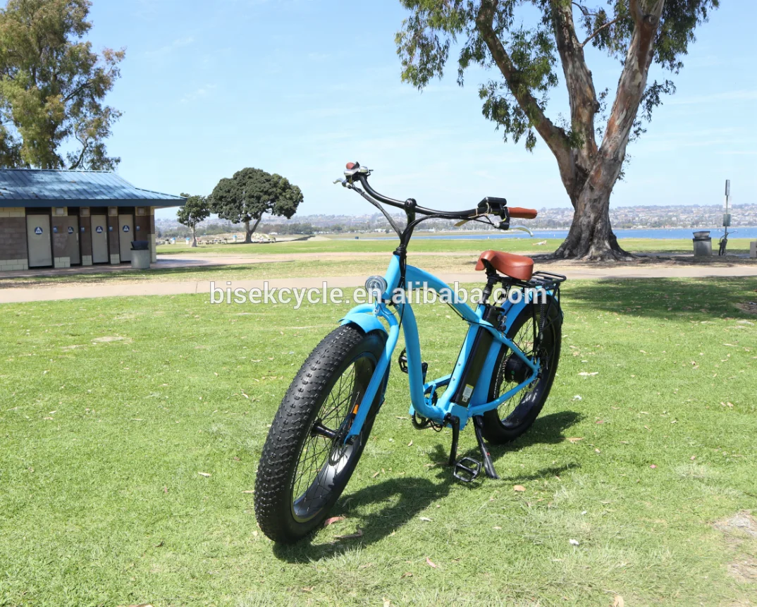 EN15194 Certificated Fat Tire Beach Snow Cruiser 351-500W 48V Electric Bike