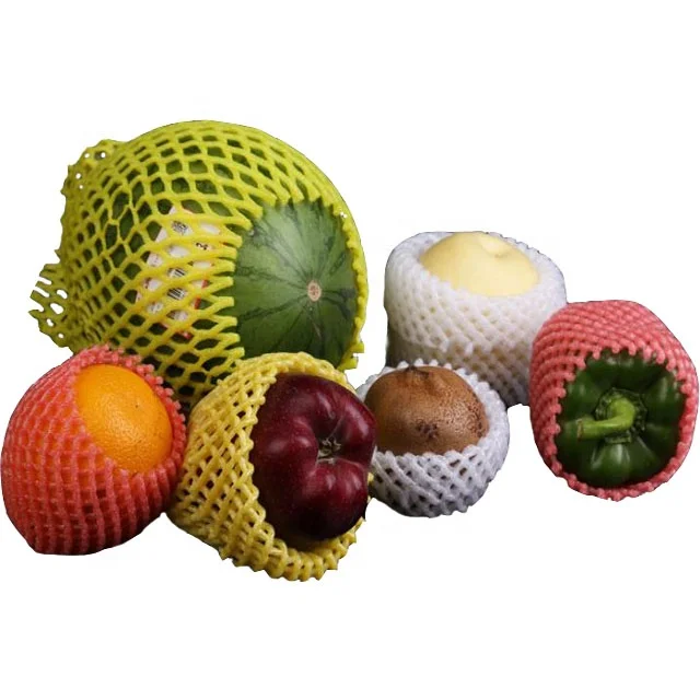 
epe mesh for mango disposable packing flexible virgin polyethylene the foam net fruit cover 