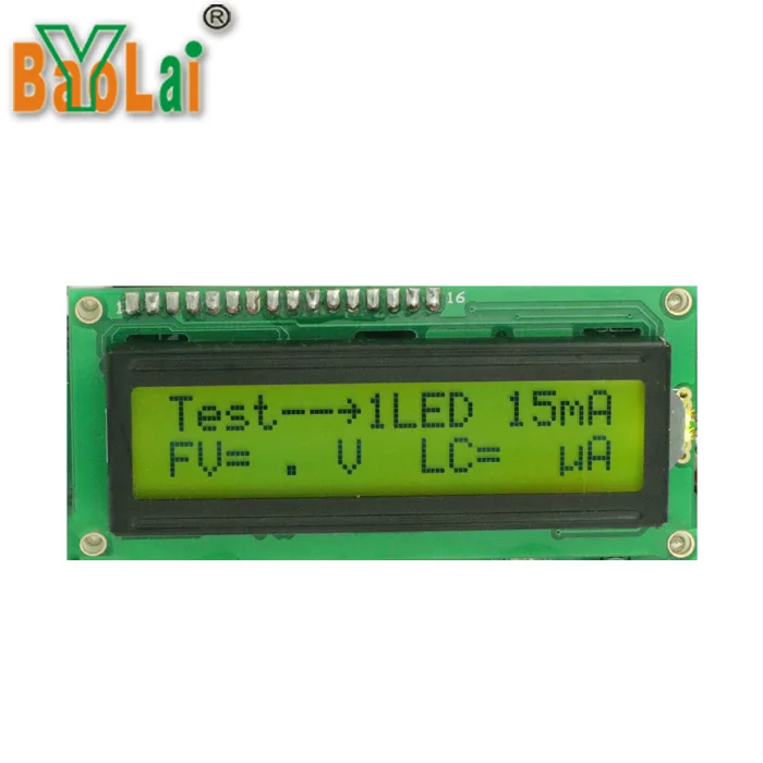 1602 Serial I2C STN graphic  Positive Negative Character LCD Module yellow green /blue Screen LCM with white LED Backlight