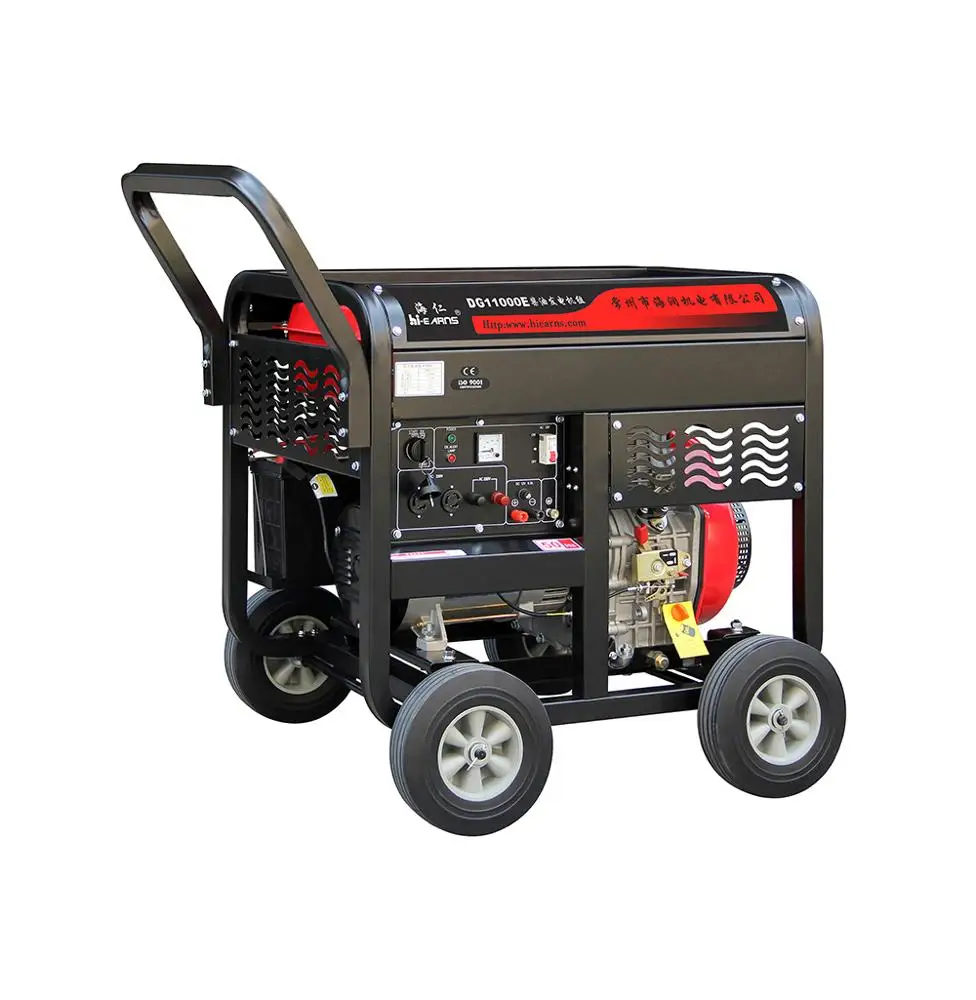 198 engine open type single cylinder  diesel generator 50HZ 220V 230V High quality  10KVA 8KW Big tank