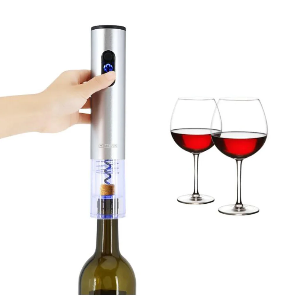 Electric Wine Opener Battery Operated Red Wine Bottle Opener Auto Corkscrew with Foil Cutter