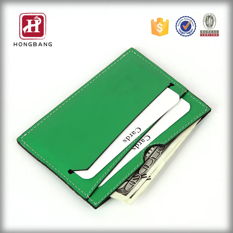 Front Pocket Cheap Price Slim Men RFID Blocking PU Leather Credit Card Holder