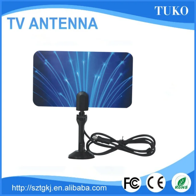 Для продажи новейших плоский тонкий крытый активное 25dbi цвет uhf hdtv антенны для тв