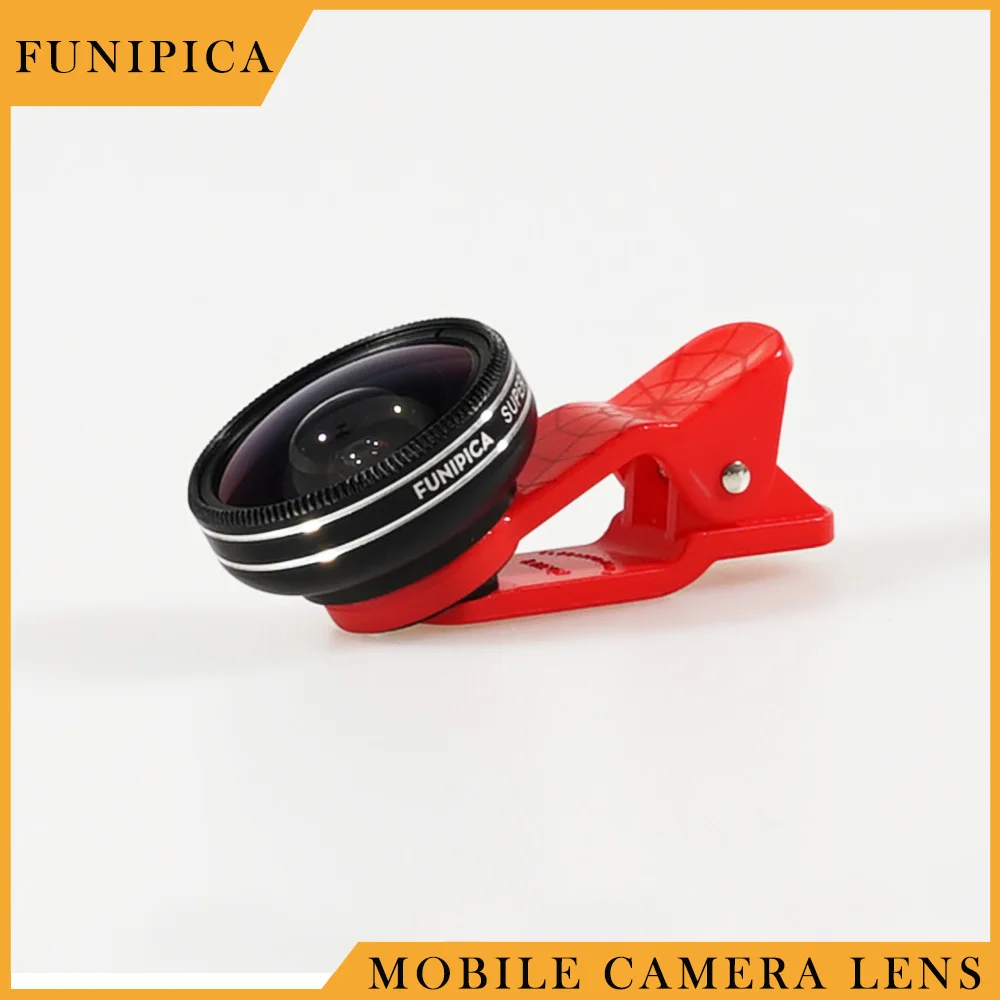 Смартфон фотографии Камера FUNIPICA оригинальный 0.4x Широкоугольный клип Объектив для