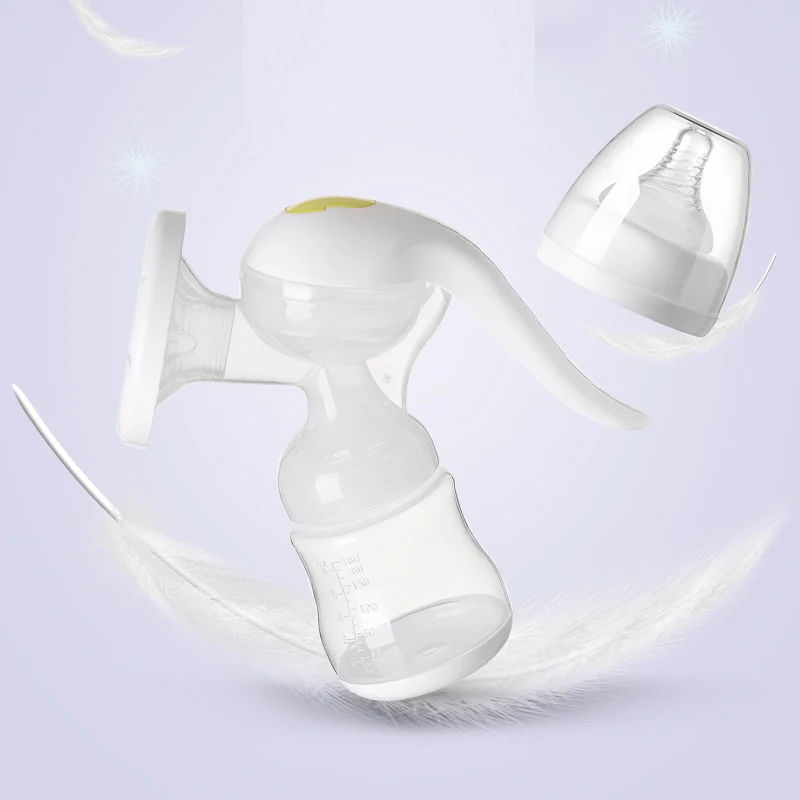 Silicone comfortable massage cushion portable manual breast feeding pump