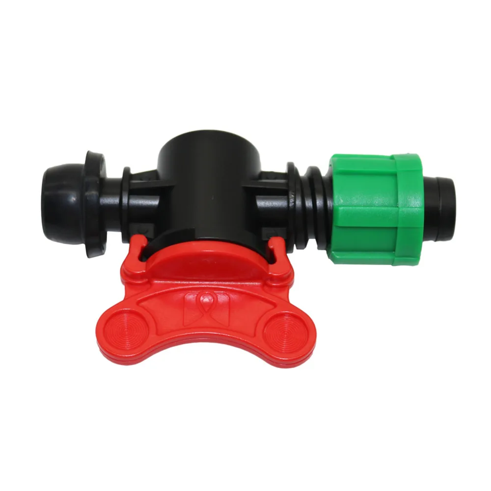 13mm To 15mm Bypass Valve with Lock Rubber Ring Barbed for Drip Irrigation System Waterstop Hose Switch
