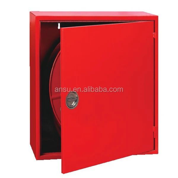 Factory price fire fighting fire hose box Fire Hose Reel Cabinet 19mm 25mm 33mm water hydrant  hose reel cabinet