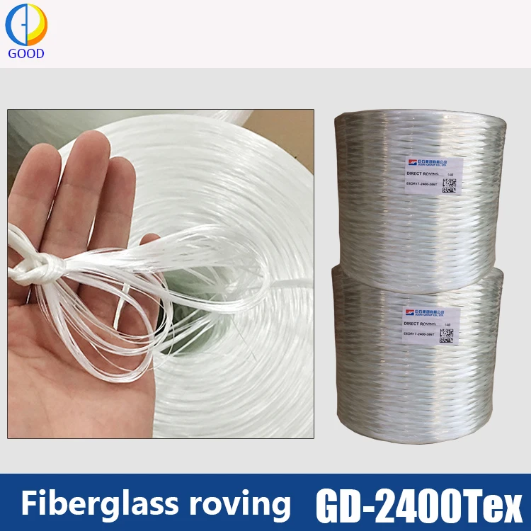 2017 горячий продавать 2400Tex Jushi Е-стекла прямой ровинг из стекловолокна для бак лодки FRP продукты