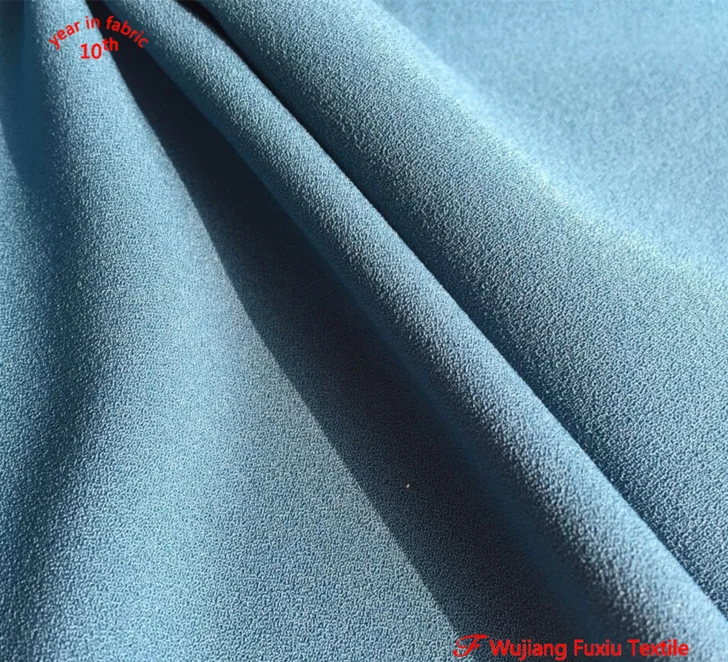 100D 4 way stretch 96 polyester 4 spandex moss crepe fabric for women dress