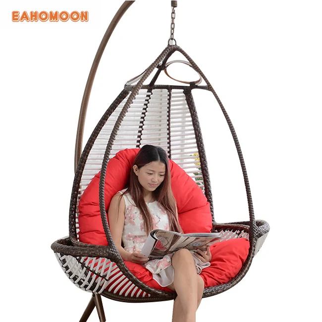
Bird Nest Chair Outdoor Indoor Wicker Hanging Swing Big Round Wicker Nest Chair 