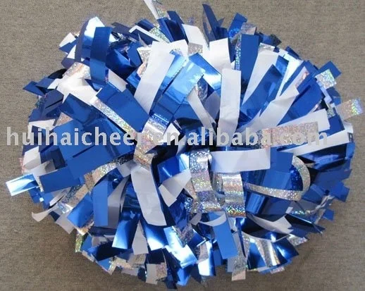 Пластиковые смешанные металлические помпоны для чарлидинга