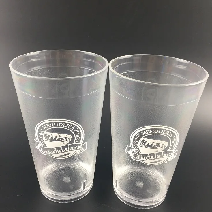 Clear Acrylic Tumblers  Plastic glass for For Water, Iced Tea,Cocktails, Beer, Beverages