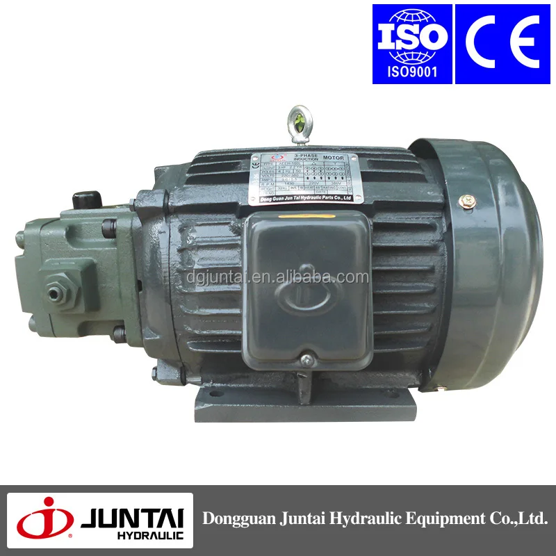 
three phase AC 2.2kw 3HP-4P-30L type motor connected with VP40 pump 