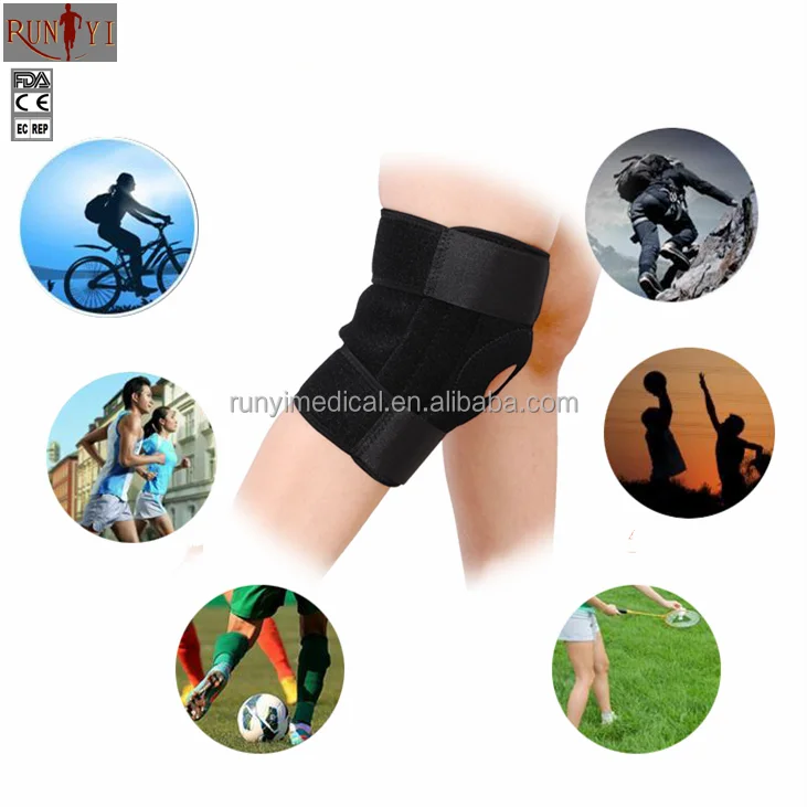 Breathable Open Patella Knee Support Sports Injury Knee Sleeve Brace