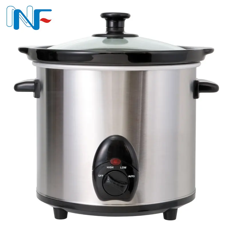 Hot Sale Electric Slow cooker 3.0QT Clay Pot Automatic Slow Cooker With Glass Lid