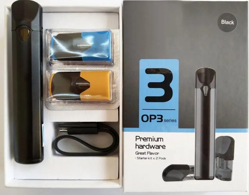 
Closed pod system 420mah Quick charge mod starter kit magnetic USB chargeing cable with 2 empty pod 