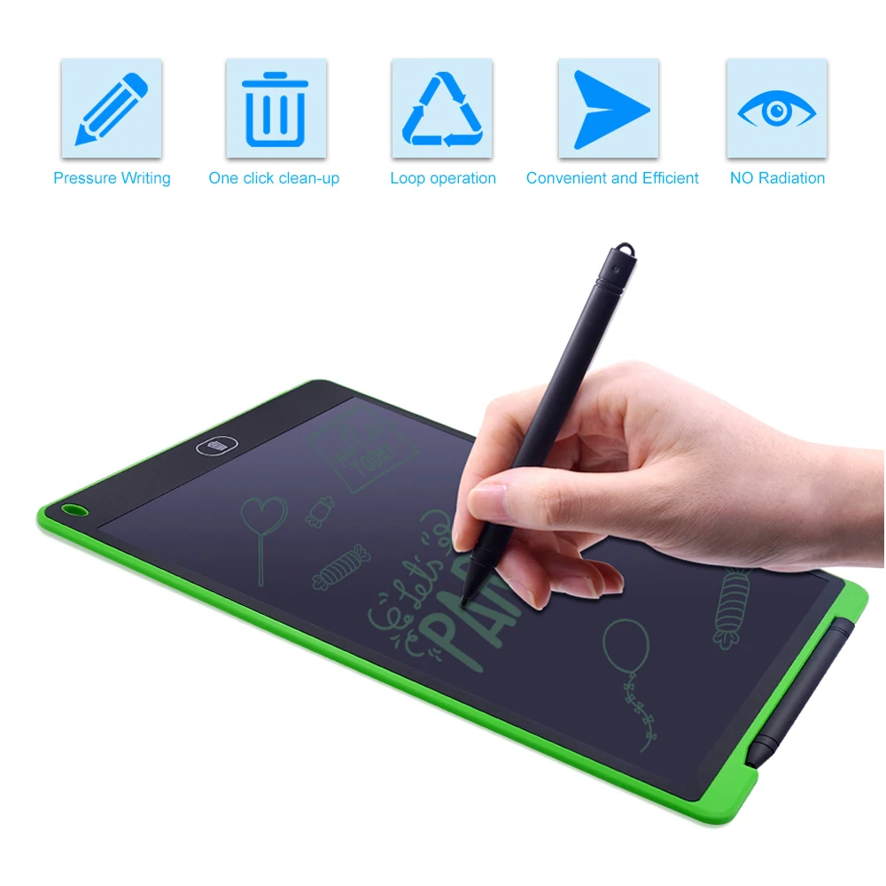 8.5' LCD Writing Tablet Digital Graphic Tablet Electronic Handwriting Drawing Pad Board Notepad + Stylus Pen for Kids