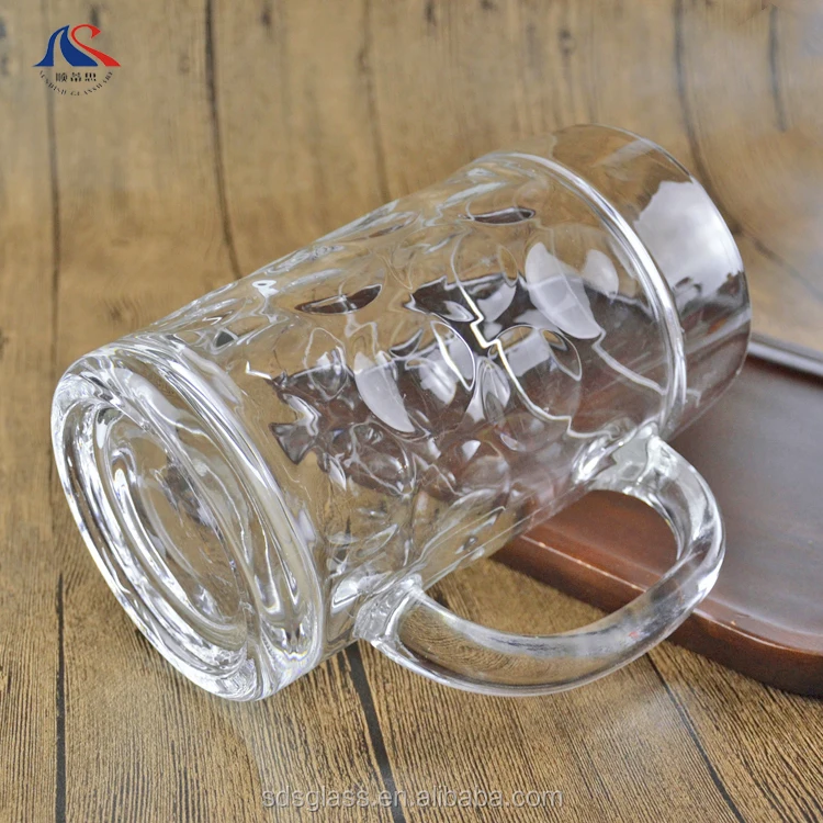 1.3L Super Capacity Budweiser Draft Beer Glass Hero Mug 45oz Bright Bubble Beer Drink Cup With Handle Taza De Cerveza De Vidrio