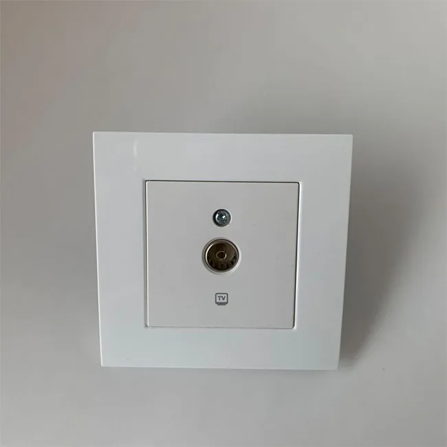 Розетка из поликарбоната стандарта ЕС для ТВ телефонных разъемов оптовая продажа розетка передачи данных штепсельные настенные гнезда rj45 разъем f