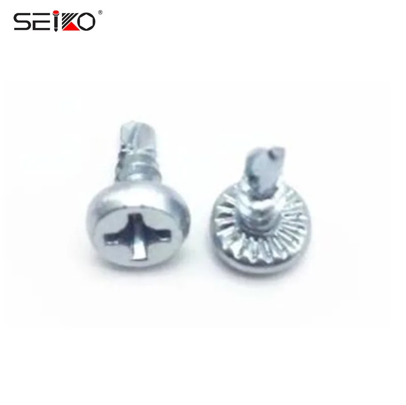 Cross Recessed Pan Framing Head Knurled Hot Dip Galvanized Self Drilling Screw