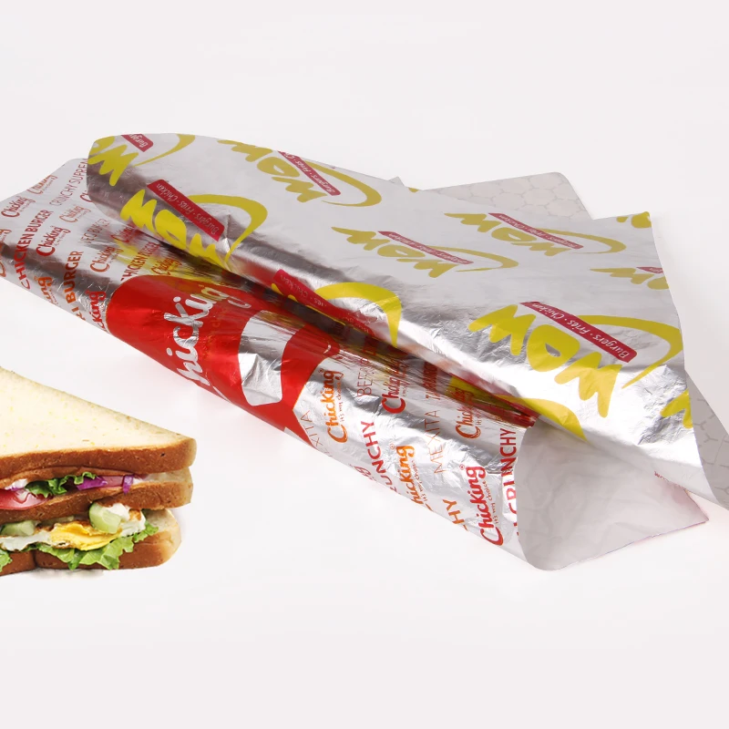 
Printed greaseproof paper,high quality food grade greaseproof paper raw material,burger wrapping paper in roll 