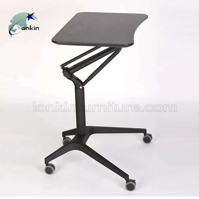 Office Furniture Portable Computer Table Height Adjustable Rolling Laptop Desk
