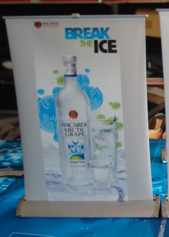 Single side A3 & A4 mini banner roll up stand display