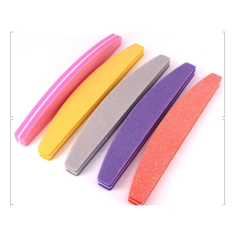 Portable Nail File Tools Wholesale Washable Double Side Sponge Polishing File/sponge Nail File Professional