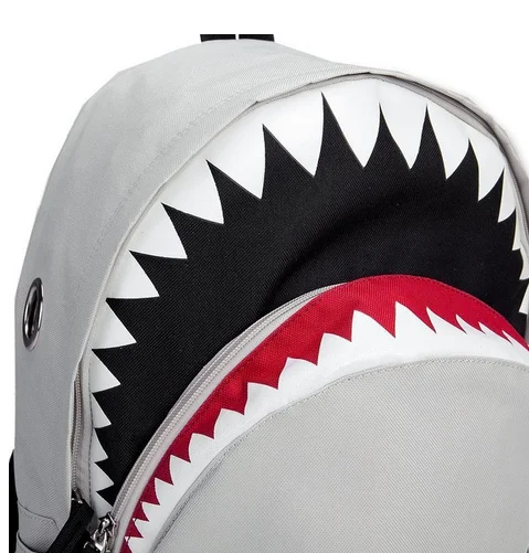 New Arrival Travel Shark Shape Design New Fashion Girls Backpack Bag