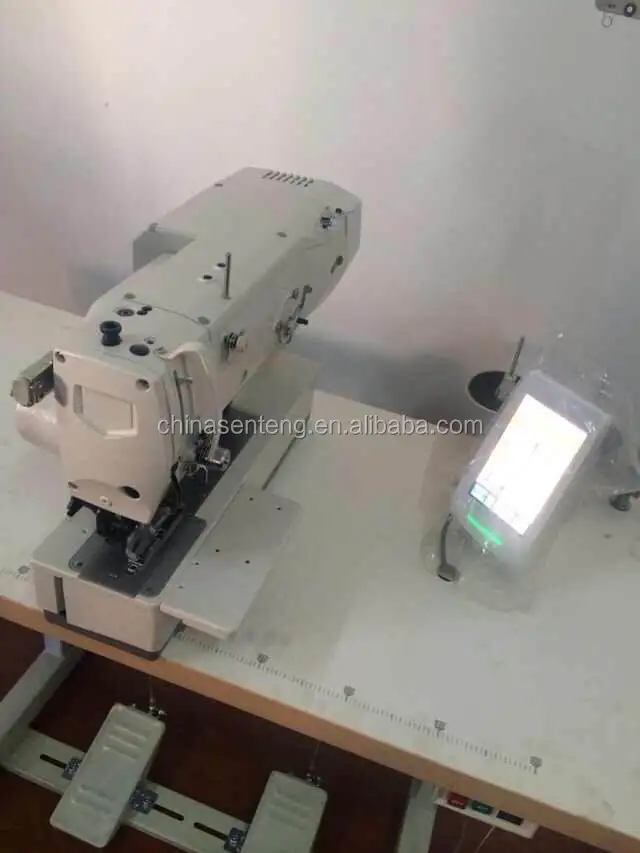 ST 1790S High speed computer controlled straight button holing sewing machine,price sewing machine