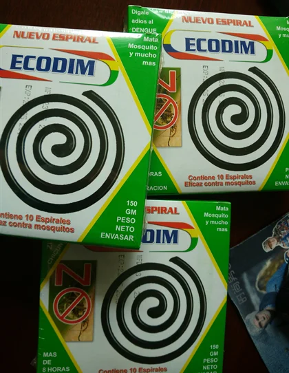 Москитная спираль марки ECODIM для рынка Южной Америки Boliva
